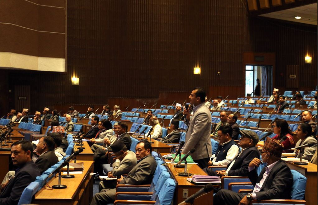 प्रतिनिधिसभा बैठकमा समसामयिक विषयमा सरकारको ध्यानाकर्षण