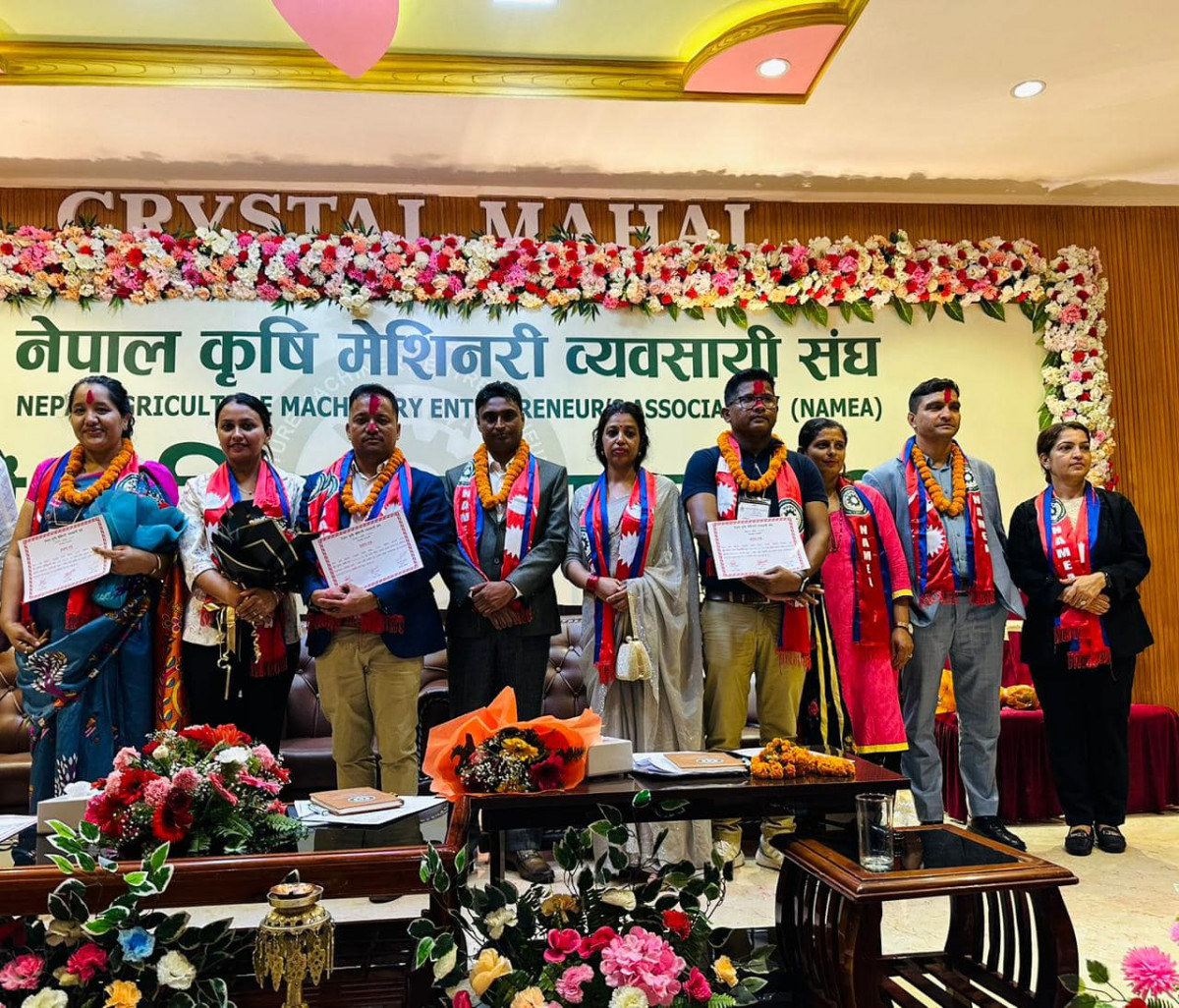 नेपाल कृषि मेशिनरी व्यवसायी संघको अध्यक्षमा शर्मा निर्विरोध, कोषाध्यक्ष बने सलोम एग्रिकल्चरका श्रीकृष्ण