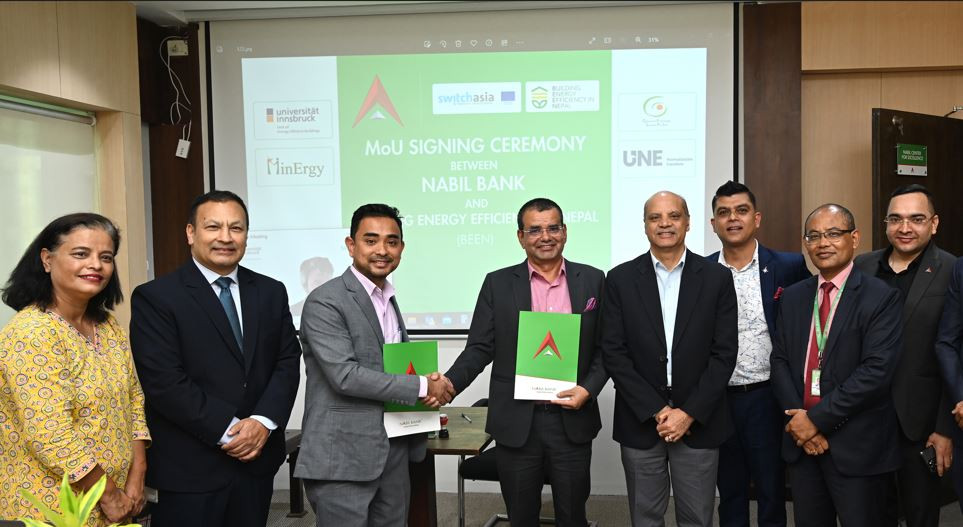 Nabil Bank Signs MoU with the European Union (EU) funded BEEN-Project