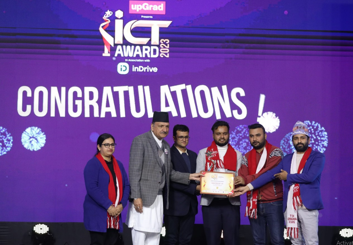 यार्सा टेकले जित्यो इनड्राइभ स्टार्टअप आईसीटी अवार्ड २०२३
