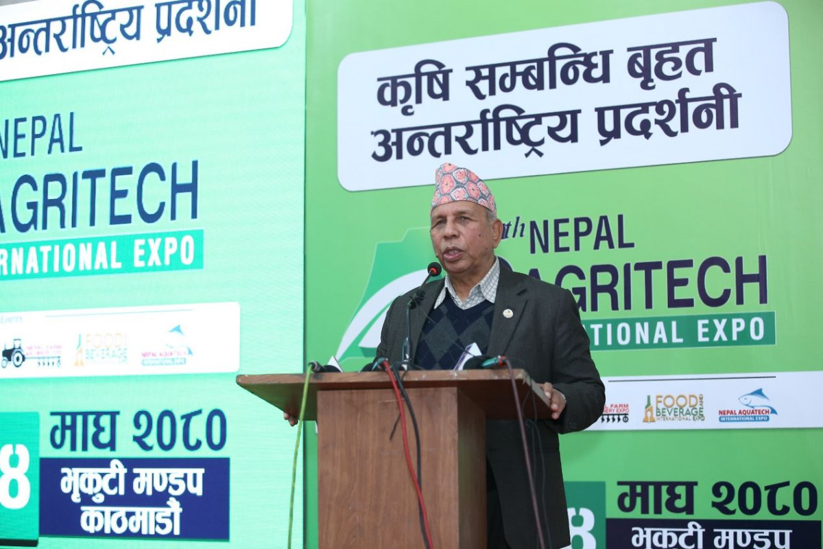 ‘छैटौं नेपाल एग्रिटेक’ मेलाको उद्घाट्न गर्दै मन्त्री भुसालले भने– कृषि क्षेत्रको प्रगति प्रविधिमार्फत मात्रै सम्भव छ