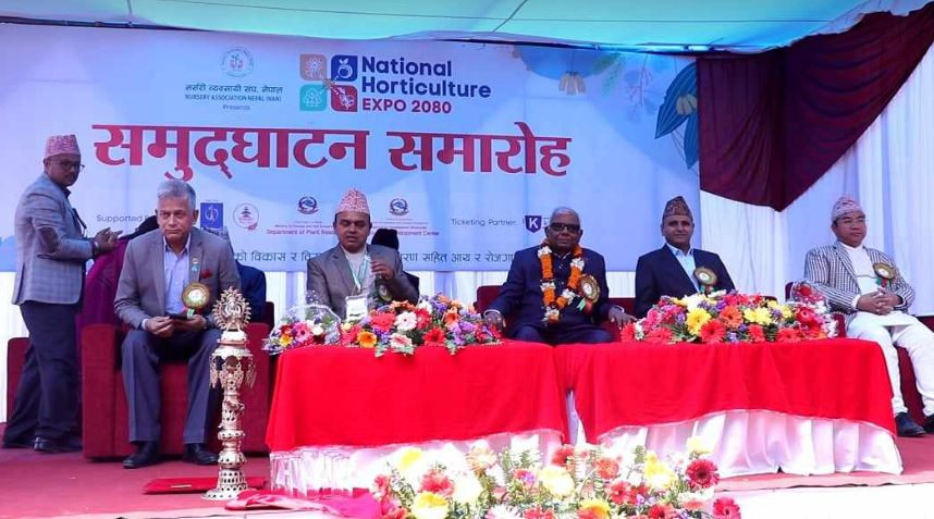 नेशनल हर्टीकल्चर एक्सपो भृकुटीमण्डपमा शुरु, बिदेशबाट फूल आयात गर्नु दुखदः मन्त्री शाह