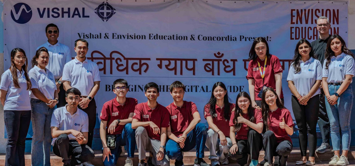 कन्कोर्डिया इन्टरनेशनल स्कूल शाङ्घाईको इनभिजन एजुकेसनको सहकार्यमा भिजि फाउन्डेसनद्वारा डिजिटल ल्याव निर्माण