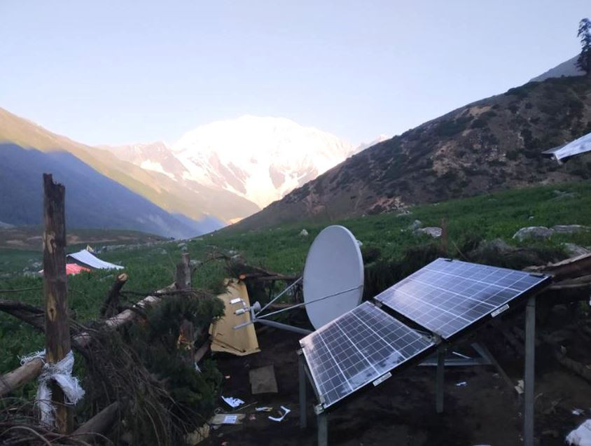 सैपाल हिमालको काखमा नेपाल टेलिकमको सेवा सञ्चालनमा