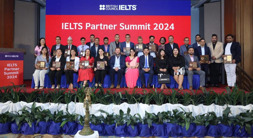 ब्रिटिश काउन्सिलद्वारा उत्कृष्ट IELTS रजिस्ट्रेसन एजेन्टहरू पुरस्कृत
