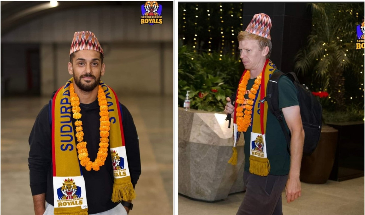 रोयल्सका विदेशी खेलाडी कुगेलेइन र जेब नेपालमा