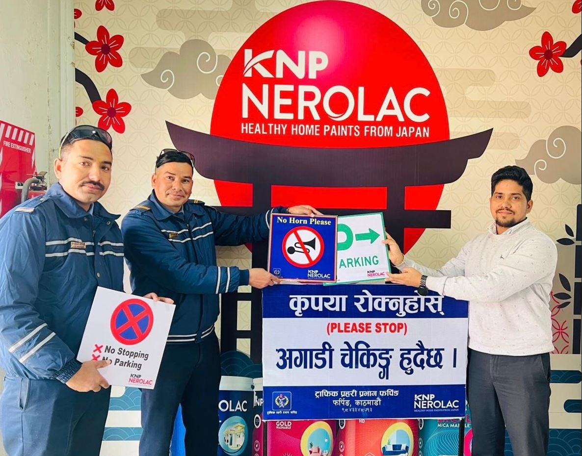 केएनपी नेरोलेक पेन्ट्सद्वारा सडक सुरक्षामा सहयोग