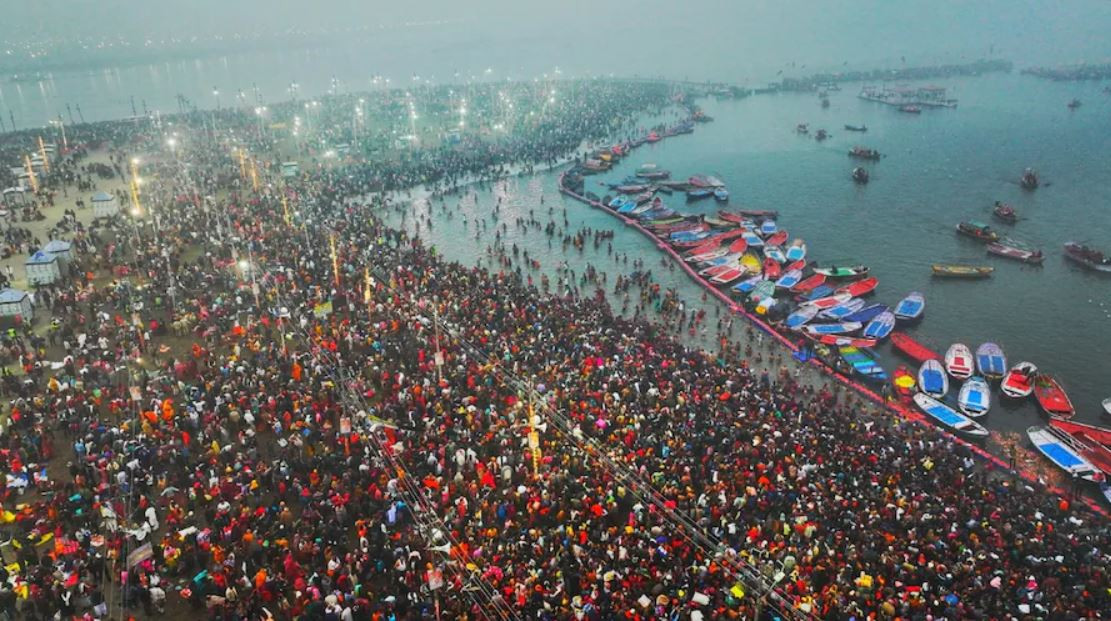 नासाका अन्तरिक्ष यात्रीद्वारा आइएसएसबाट महाकुम्भ मेलाका भव्य तस्विर साझा