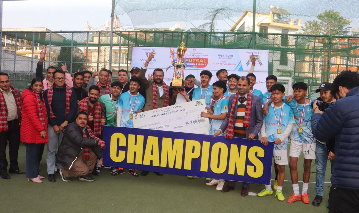 डिएभी कलेजद्वारा आयोजित छैटौँ डिएभी अन्तर कलेज फुटसल प्रतियोगिता सम्पन्न