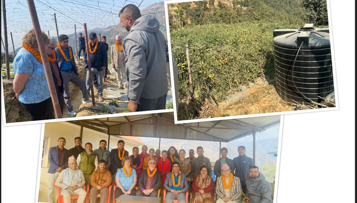 Ambassador of Israel Visits a Model Farm in Dhading